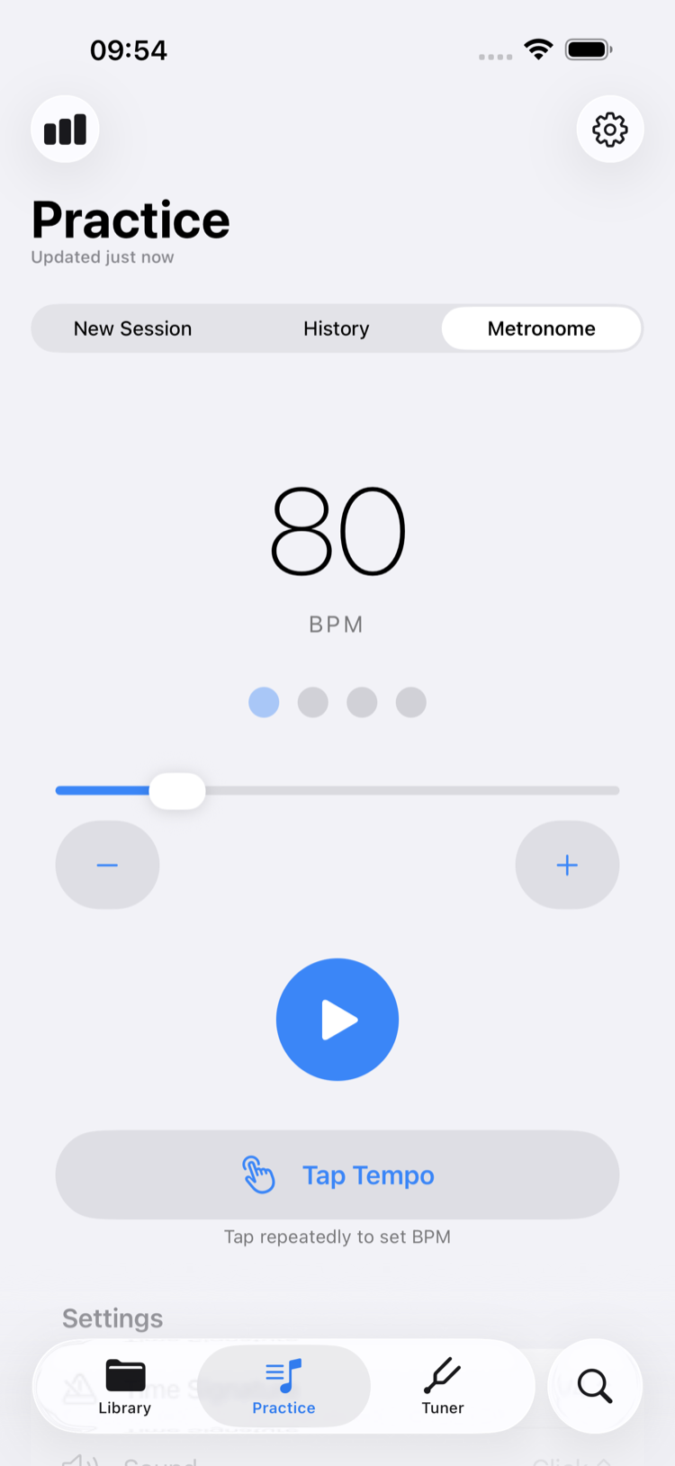 Standalone metronome